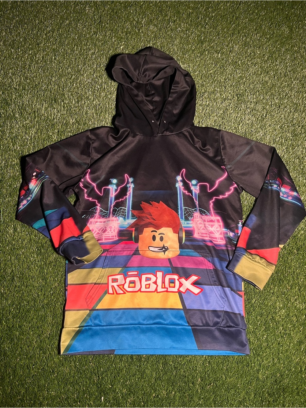 Kids' Black Roblox Hoodie Large-XL (read description)